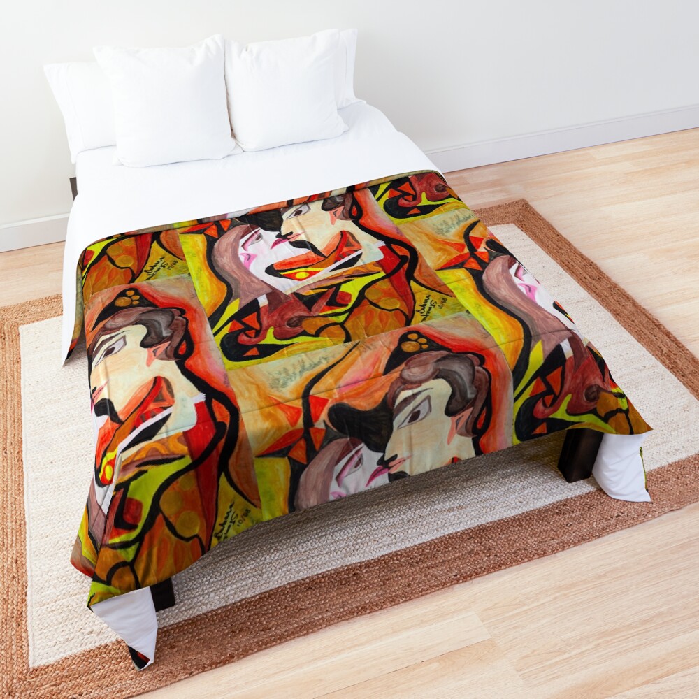 abstract kiss Comforter