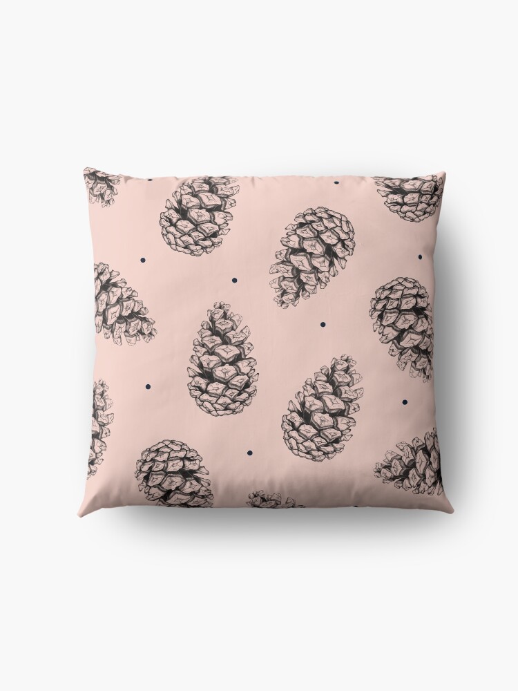 Alternate view of Pink cones. Floor Pillow