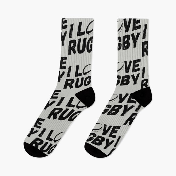 Item preview, I LOVE RUGBY (Black) designed and sold by gemgemshop.