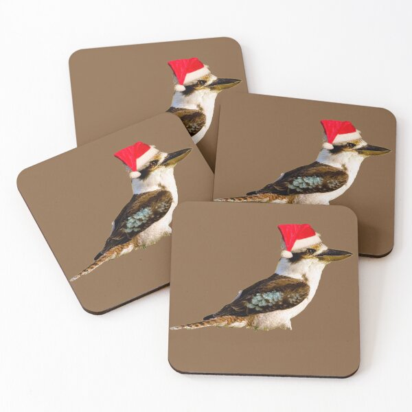 Item preview, Kookaburra,Christmas Kookaburra on Tan background designed and sold by Ohlordi.