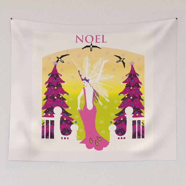 Item preview, Art Nouveau Christmas Yellow Cerise designed and sold by Paul Bridgeman.