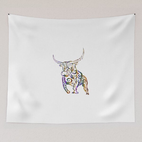 Item preview, colourful bull designed and sold by Animalhead.