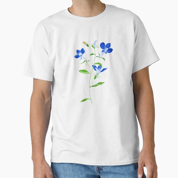 Artikel-Vorschau von handgemalte blauäugige Mary Blume blau Lobelia Aquarell, designt und verkauft von ColorandColor.