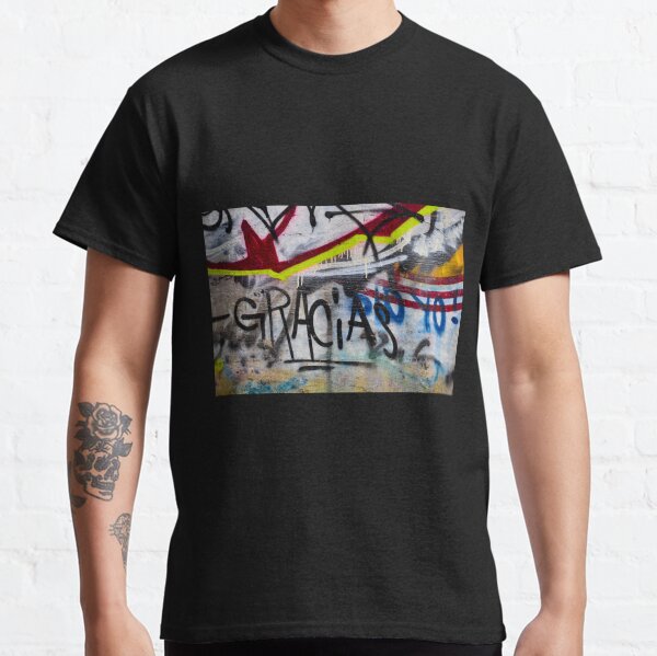 Abstract Graffiti Wall Art Photography - Gracias Classic T-Shirt