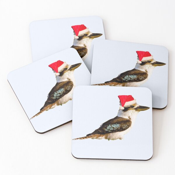 Item preview, Kookaburra,Christmas Kookaburra on Pale Blue background designed and sold by Ohlordi.