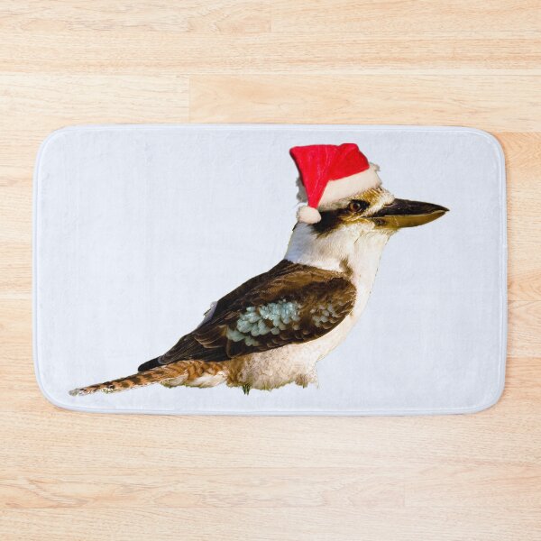 Item preview, Kookaburra,Christmas Kookaburra on Pale Blue background designed and sold by Ohlordi.