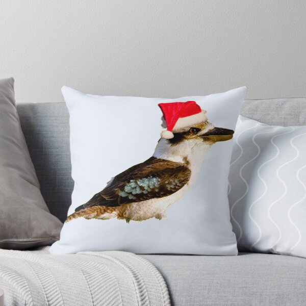 Item preview, Kookaburra,Christmas Kookaburra on Pale Blue background designed and sold by Ohlordi.