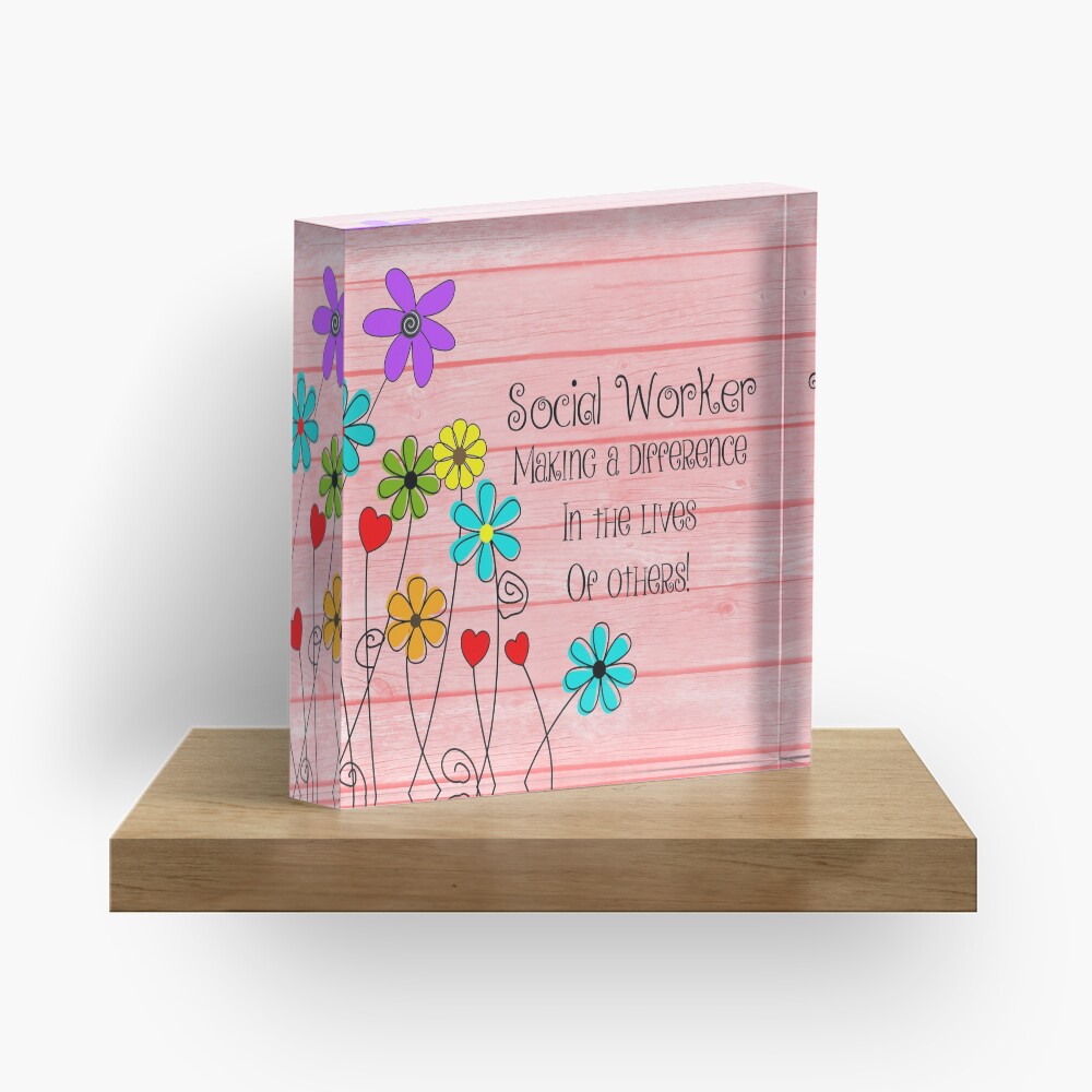Social Worker Appreciation Acrylic Block