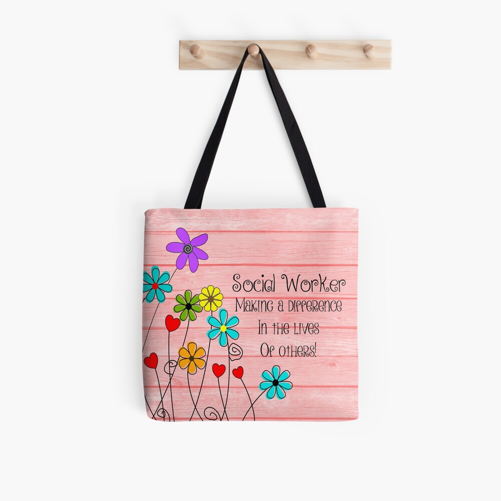 Personalized Social Worker All Over Tote Bag - TO237PS06 - BMGifts