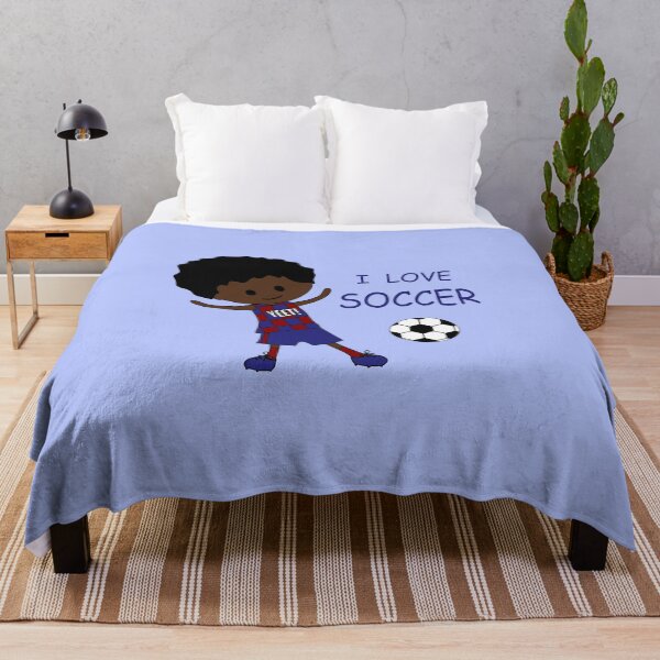 Item preview, I Love Soccer, Black boy -  Barcelona fan designed and sold by nutmegfairy.