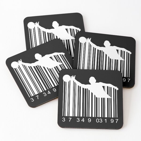 Aperçu de l'œuvre Code de silhouette de gardien de but de water-polo créée et vendue par Watersolution.