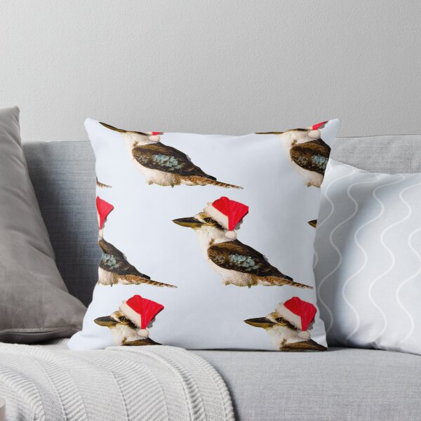 Item preview, Kookaburra, Christmas Kookaburra on Pale Blue background designed and sold by Ohlordi.