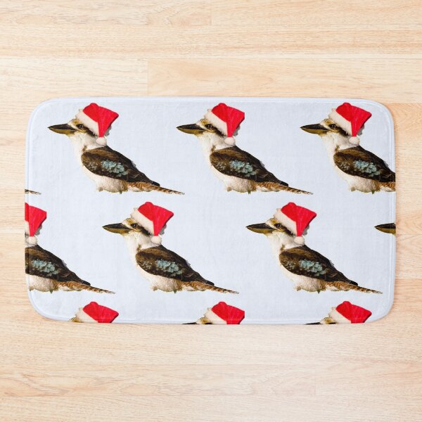 Item preview, Kookaburra, Christmas Kookaburra on Pale Blue background designed and sold by Ohlordi.