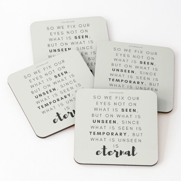 Item preview, Christian quote verse scripture 2 Corinthians 4:18 designed and sold by pureheartvision.