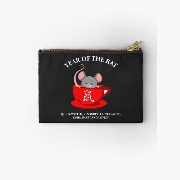 Item preview, Year of the Rat Happy New Years gift lunar Chinese zodiac designed and sold by hadleydesigns.