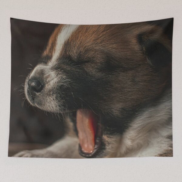 Item preview, Yawning puppy designed and sold by wolfgangrainer.