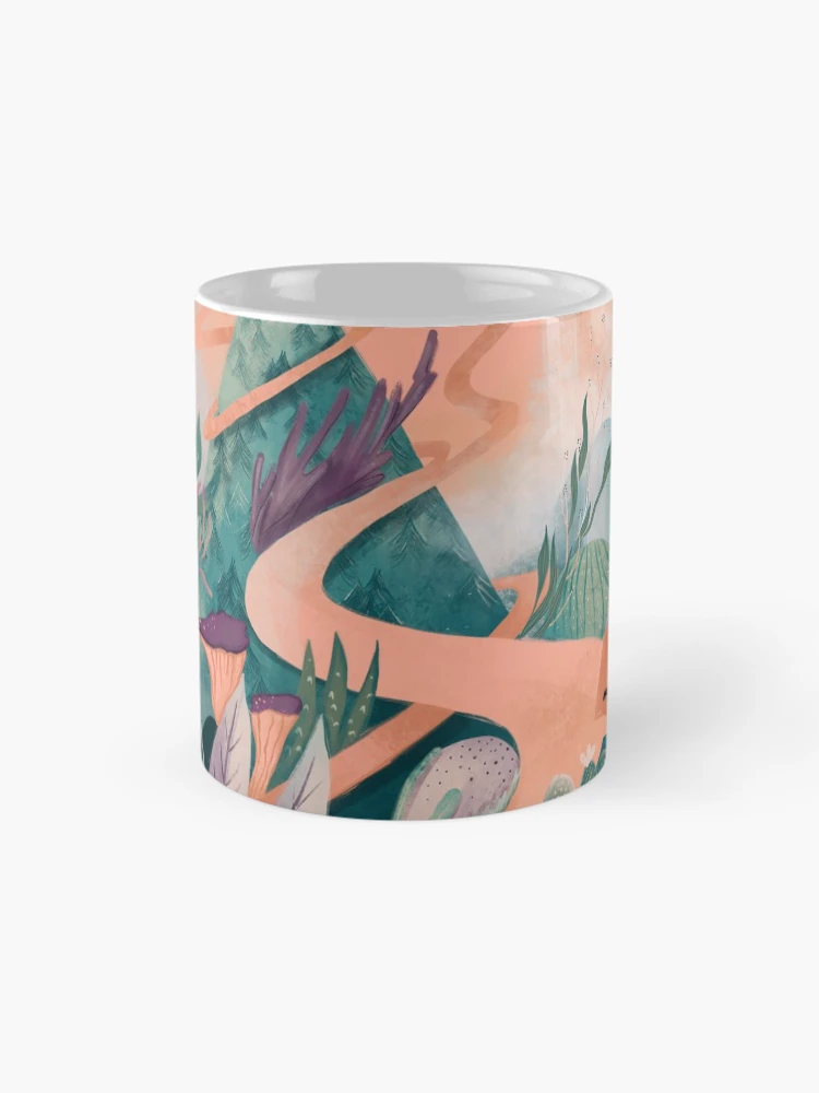 Thumbnail 4 of 6, Coffee Mug, Path designed and sold by PatternCreator.