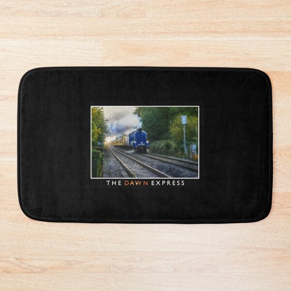 Item preview, Steam Train Approaching down track. The Dawn Express designed and sold by KALEIDOSCOPE UK.