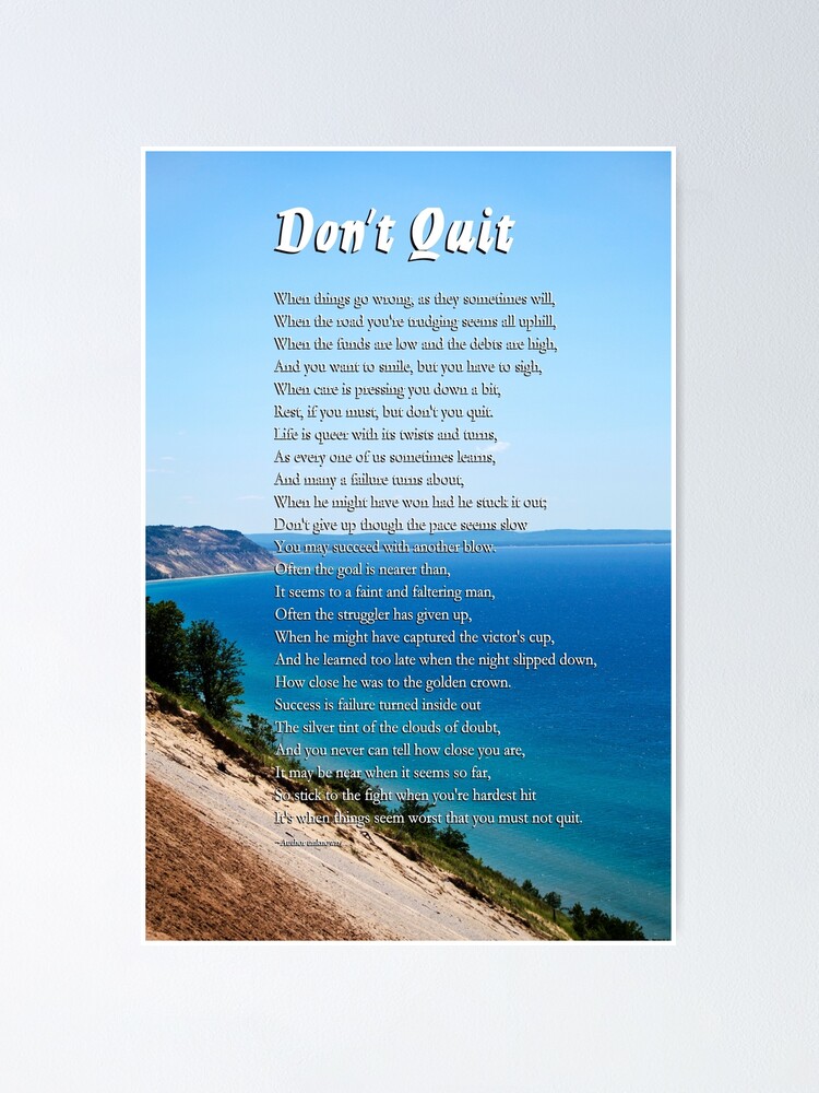 dont quit poem analysis