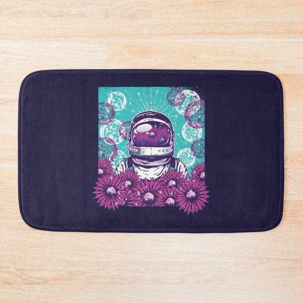 Item preview, Astronaut with flowers, space travel designed and sold by DerSenat.