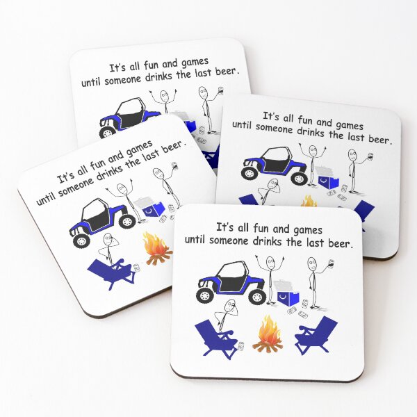 Item preview, It's all fun and games until someone drinks the last beer! designed and sold by RZRriders.
