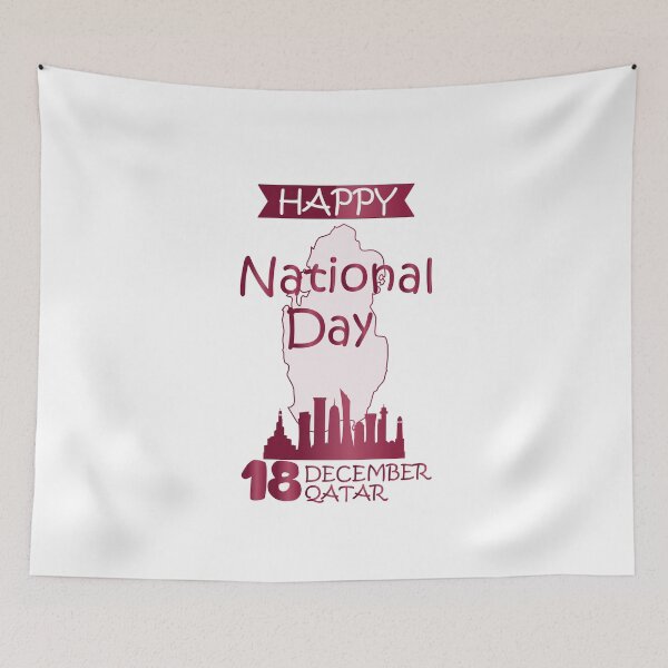 Item preview, Qatar National Day on  18 December 2019 with Qatar map designed and sold by mashmosh.