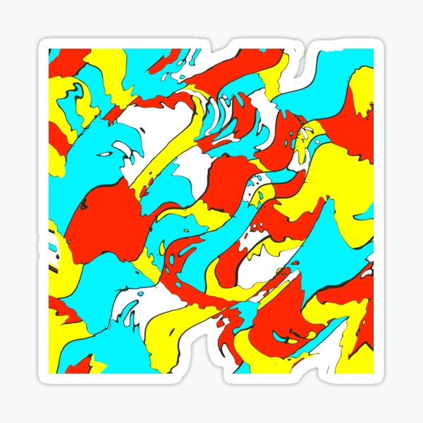 Party camouflage Sticker