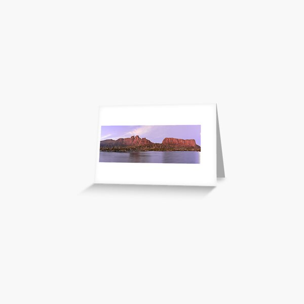 Labyrinth Moonrise, Lake St Clair National Park, Tasmania Greeting Card