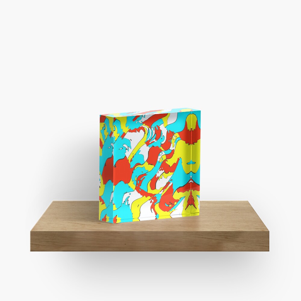 Party camouflage Acrylic Block
