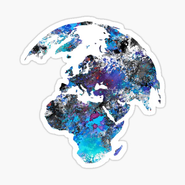 Item preview, Map of the world on the globe designed and sold by Rosaliartbook.