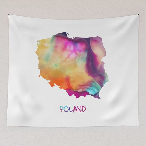 Item preview, Poland watercolor map designed and sold by JBJart.