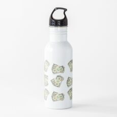 Mo Money Banknote Dollars Emoji JoyPixels Water Bottle
