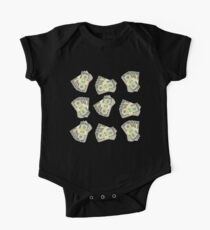 Mo Money Banknote Dollars Emoji JoyPixels Short Sleeve Baby One-Piece