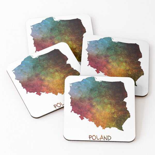 Item preview, Map of Poland colored designed and sold by JBJart.