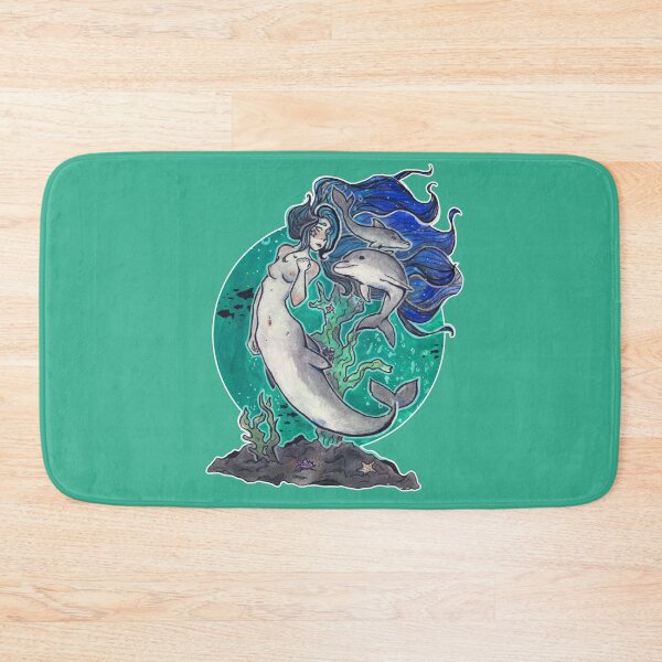 Item preview, Mermaid & dolphins designed and sold by Catb0x.