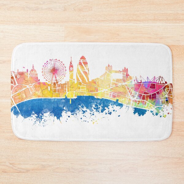 Item preview, London skyline map city London Eye #london designed and sold by JBJart.