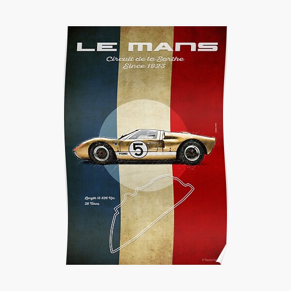 Le Mans Vintage GT Póster