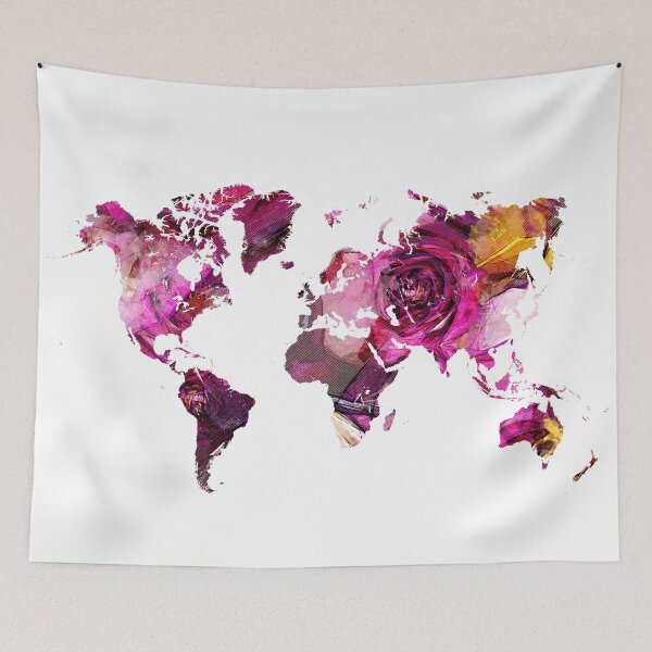 Item preview, World Map roses designed and sold by JBJart.