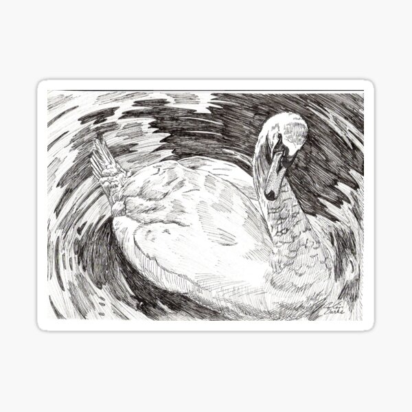 Marriage -- Swan Sticker