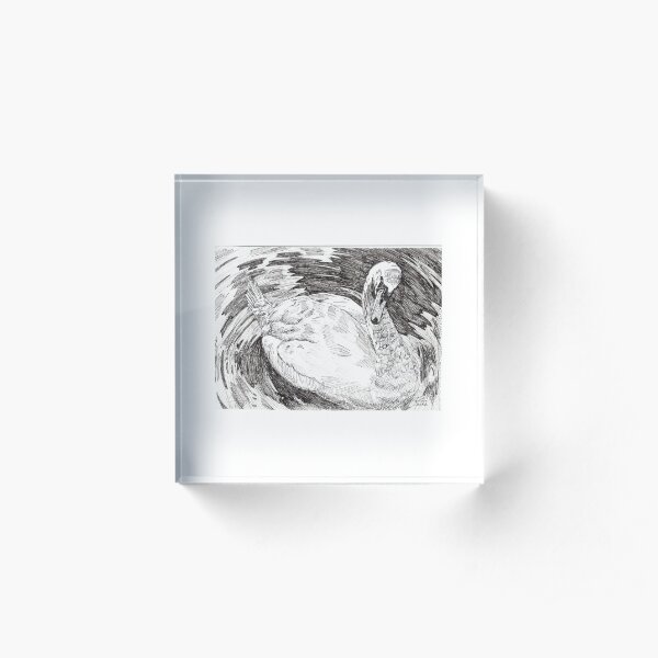 Marriage -- Swan Acrylic Block
