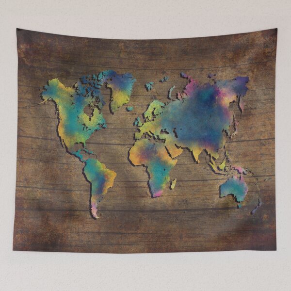 Item preview, World Map wood #worldmap #map designed and sold by JBJart.