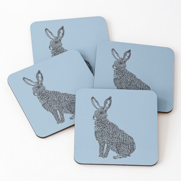 Rabbit Coasters (Set of 4)