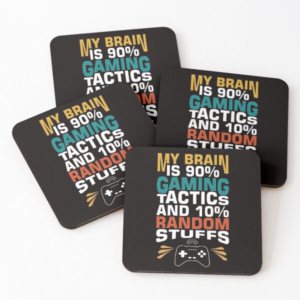 Item preview, My Brain is 90 Gaming Tactics designed and sold by Bambobox.