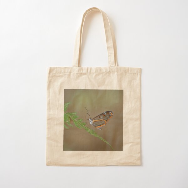Peruvian Glass Butterfly Cotton Tote Bag