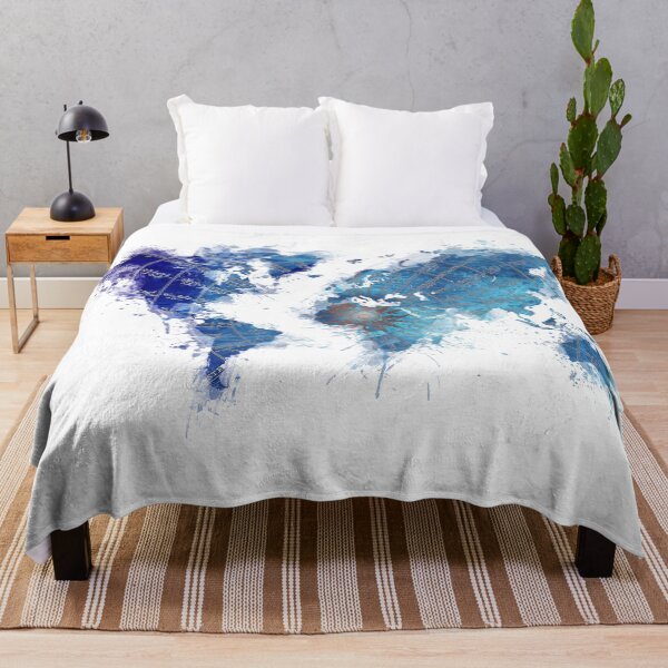 Item preview, World Map Wind Rose splash designed and sold by JBJart.