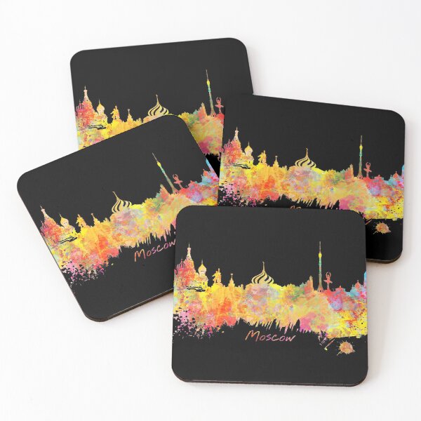 Item preview, Moscow skyline colored designed and sold by JBJart.