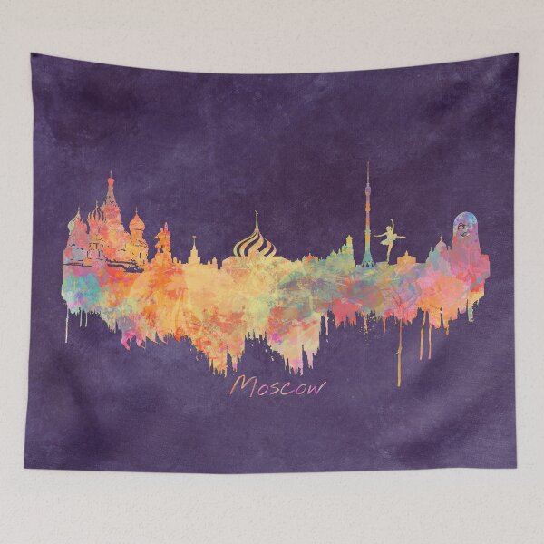 Item preview, Moscow skyline by night designed and sold by JBJart.