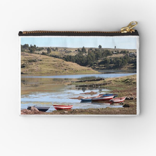 Peruvian Boat Scape Zipper Pouch