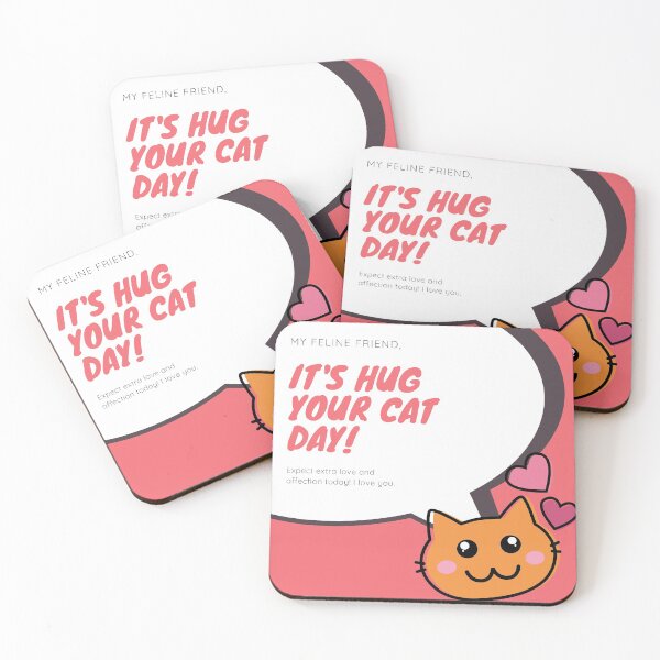 Item preview, IT'S Hug Your Cat Day! designed and sold by Mahedi Hasan Fahim.