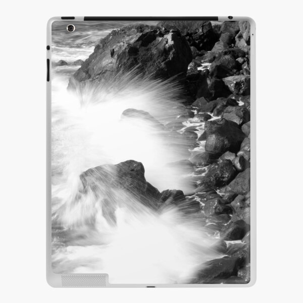 Waves in Black and White iPad Skin